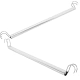 porte manteau années 50 avec miroir Robuste et fiable : cet étendoir à linge en acier inoxydable est conçu pour un usage intensif, garantissant stabilité et durabilité pour une utilisation à long terme. il comprend également un petit étendoir et des crochets pour tringle à vêtements