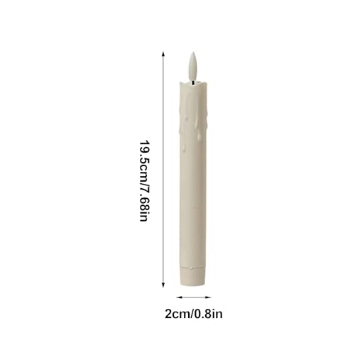 Velas LED parpadeantes sin llama con mando a distancia para eventos 5