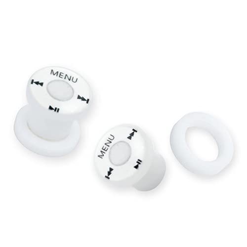 MP3 Control Menu Graphic Flesh Tunnel Plug