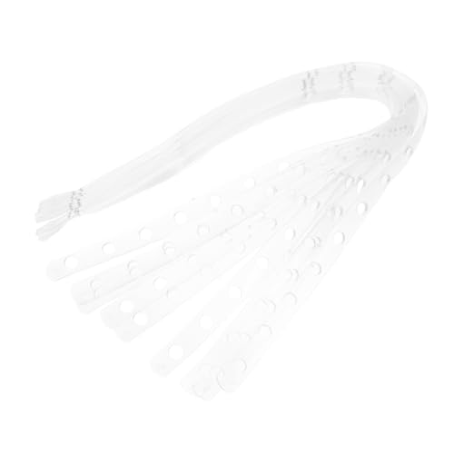 CIYODO 10pcs Plastic Hanger Strips Men Pants Hanger Clips Space Saving Closet Organizers Non-slip Display for Retail