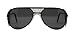 TITUS G77 Premium Metal Frame Aviator Z87+, Z87.1 Safety Glasses Side Shield Motorcycle Shooting DOT ANSI CE Approved Eyewear (Black Frame, Polarized Z87.1 Lenses)