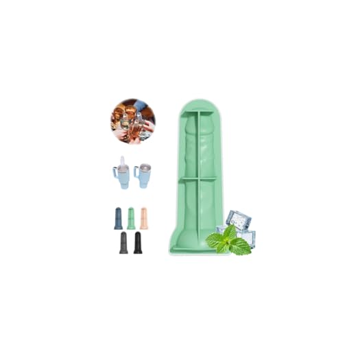 Moule à glaçons en silicone pour adulte, long moule à glaçons en silicone amusant avec couvercle, moule à glaçons fantaisie en silicone pour refroidir le whisky,...