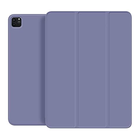 KenKe Case for New iPad Pro 11 Inch 2020 (2nd Generation), Strong Magnetic Trifold Stand Case Cover with Auto Sleep/Wake Fit iPad Pro 11" 2020 Release [Support Apple Pencil Pair & Charging]-Purple Cover