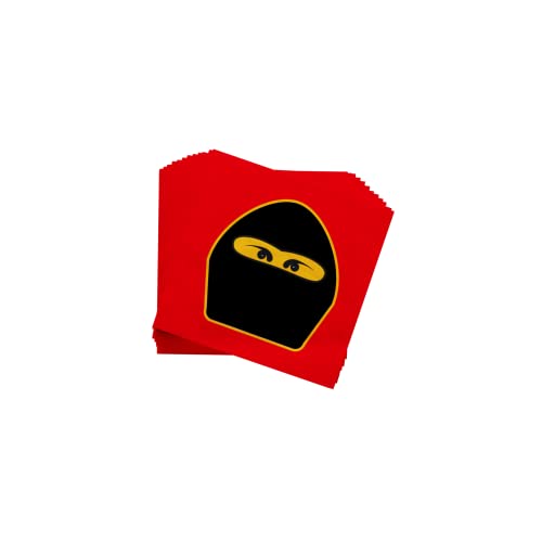 Ninja Master Value Party Supplies Pack (60 Pieces For 16 Guests) - Ninja Birthday Party, Ninja Party Supplies, Ninja Plates And Napkins, Ninja Themed Birthday, Spy Theme Party, Blue Orchards #TOP3