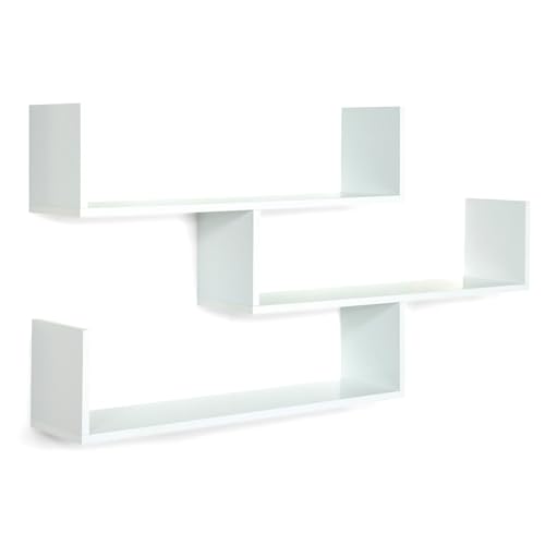 IDMarket - Etagère Murale Multiposition Lou Blanche