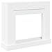vidaXL Cornice per Camino Bianca 100x30x87,5 cm in Truciolato, cornice per caminetto, struttura per camino, decorazione camino, telaio per camino