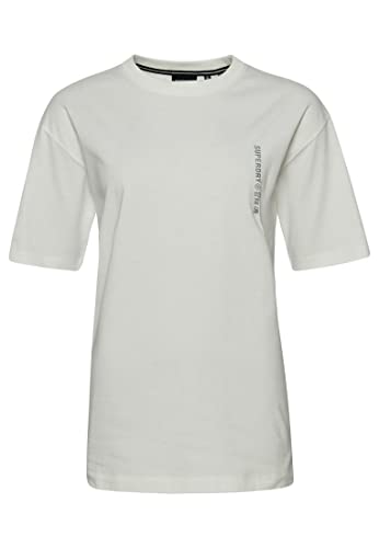 Image of Superdry Womens Code CL Linear Loose TEE T-Shirt, Nimbus Cloud, S