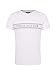Tommy Hilfiger Rope Stripe tee Camiseta Deporte, Blanco (White), Large para Hombre
