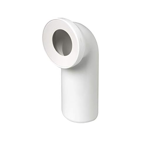 Sanit Toilet Connection Bend DN100 White (Version 90°) Cover