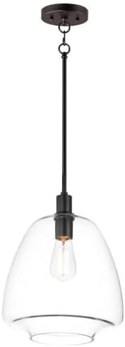 Maxim Babylon - 14.25 Inch 1 Light Pendant-Black Finish -Traditional Installation