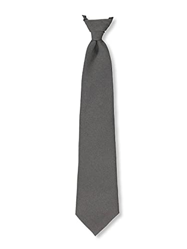Cookie's Adjustable Banded Necktie with Clip - gray, 14
