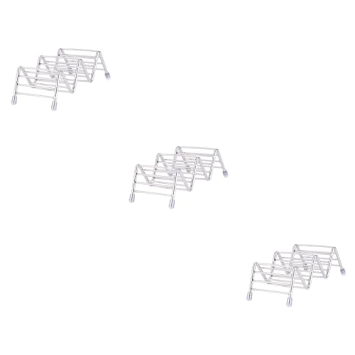 HOLIDYOYO 3piezas Soporte De Tacos Inoxidable Rejillas para Tortillas para Cocina y Reuniones Familiares