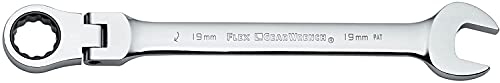 Image of GEARWRENCH 12 Piece Flex Head Ratcheting Combination Wrench Set | 12 Point | Metric | 9901D