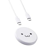 エレコム ワイヤレス充電器 10W Qi規格対応 卓上 Type-Cケーブル付属 1m しろちゃん EC-QA27WF