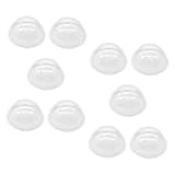 MOBUTOFU 20 Transparente Selbstgemacht Plastikkuppeln 12cm Befüllbare Halbkugeln für Schneekugeln Weihnachtsdeko Hochzeits und Partygestaltung
