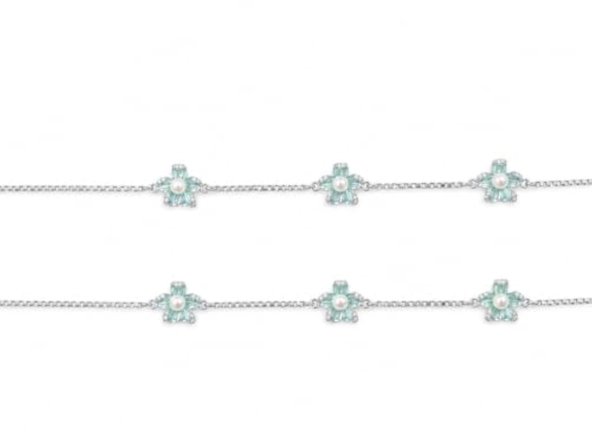 Women's Marquise Clover Elegance 925 Silver Anklet