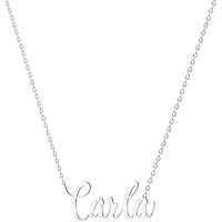 various Collar Nombre Carla Acero Inoxidable-Colgante Nombre