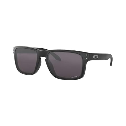 Oakley Men's OO9102 Holbrook Square Sunglasses, Matte Black on Black/Prizm Black Polarized, 57 mm Cover