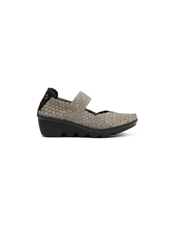B M BERNIE MEV NEW YORK Women's LiHi Lulia Wedge Pump - Un Mercedita de cuña de 6cm de Altura, con Planta de Memory Foam, Suela Ultra Ligero (Bronze, 37)