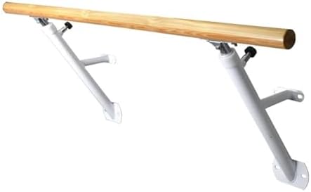 Ballet Barre,-Mounted Ballet Barre, Freestanding Dance Stick Height Adjustable 80-120cm, Ballet Poles Heavy Duty Dancing Stretching Bar for Adults Kids Yoga Exercise (White 100cm)