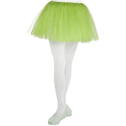 Neon Green Tulle Tutu For Kids - One Size Fits All (Pack Of 1) - Perfect For Parties & Performances