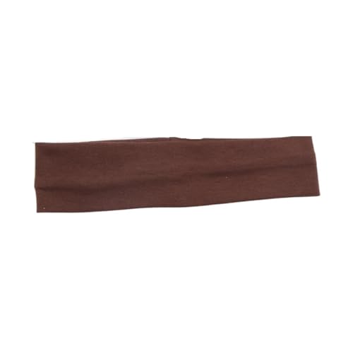 3pcs Elastic Cotton Hairband Headbands for Women Men Solid Running Fitness Yoga Hair Bands Stretch Makeup Hair Accessories for Running, Yoga(Brown)