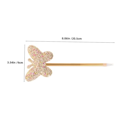 Ciieeo 6 bolígrafos gel mariposa brillo tinta neutral miniatura 2