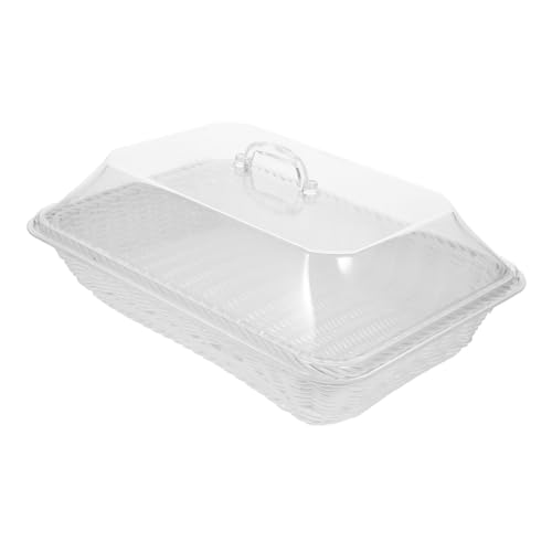 OSOLADY Food Basket Table Tray Plastic Coffee Table Tray Bread Basket Acrylic