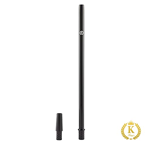 K King’z® Shisha Schlauch Carbon, 4 Teilig Schwarz incl. Aluminium Mundstück + Endstück und Knickschutzfeder | Shisha… – Bild 3
