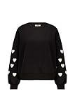  Deeluxe Sweat orné de Petits cœurs en Relief Sweat Sarina Oversize Femme