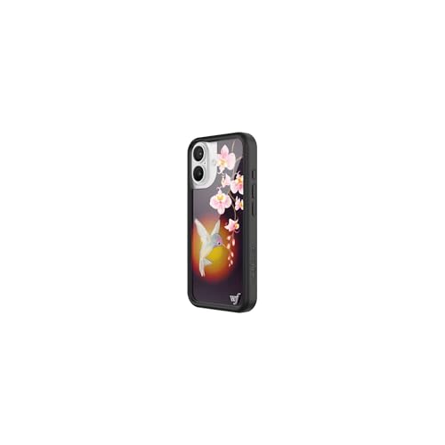 Image of Wildflower Cases - Compatible with iPhone 16 | Protective Black Bumper, 6.5ft Drop Test Certified, Women Owned Small Business | Nature Floral Aesthetic Trendy Cute | Hummingbird