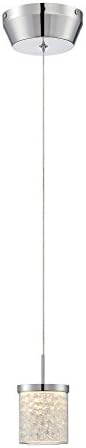 Lite Source LS-19581 Kristen Led Mini-Pendant, Chrome