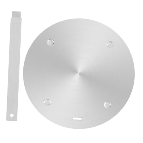 Toyvian Difusor de Calor para Placa de Inducción de Gas y Eléctrica de Acero Inoxidable Adaptador de Cocina de 160Mm X 34Mm Placa Distribuidora de Calor para Utensilios de Cocina