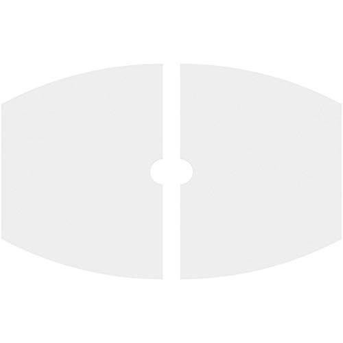 Image of Ekena Millwork CMP38X25KY2-03000 Kailey Architectural Grade PVC Contemporary, Two Piece Urethane Ceiling Medallions 38 inchW x 25 3 /8 inchH x 3 inchID x 20 1 /2 inchC x 1 inchP