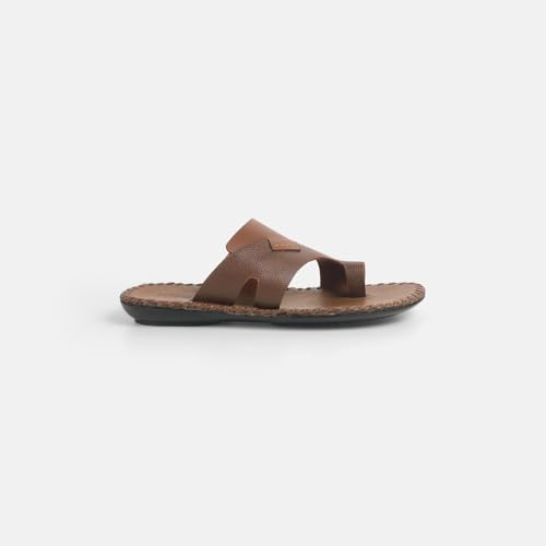 Image of Mochi Men's Faux Leather Stylish Toe Ring Slipper