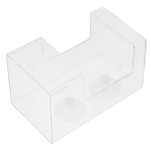 CIYODO Aquarium Fish Food Feeder with Sinking Tubes Automatic Timed Worm Feed Cup for Fish Tanks Capacity Floating Tray with Suction Cups for Various Aquatic Species