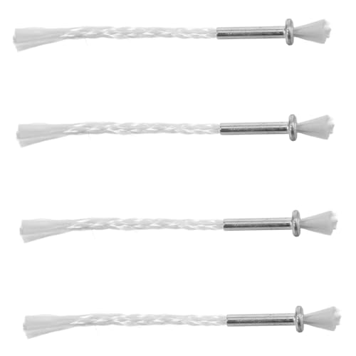 ERINGOGO 4pcs Oil Lamp Wicks for Burner Wick Replacement for Kerosene Lamp Iron Head Garden Lighting Accessories