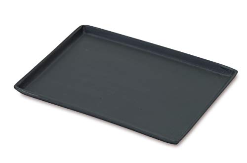 POSH LIVING �f�U�C������ �u���b�N W9.5×D9.5×H0.8cm �X�N�G�A�v���[�g 63624