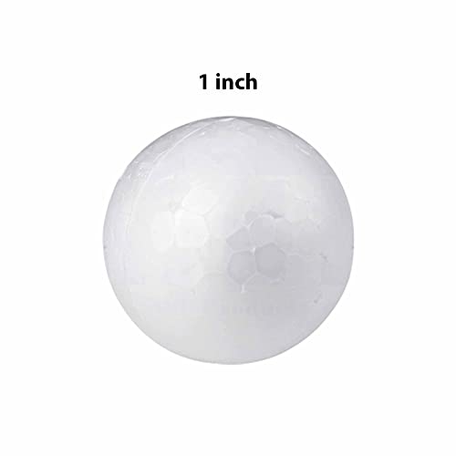 Mt Products Smooth And Durable 1" White Polystyrene Foam Balls For Crafts (Pack Of 100 Balls) #TOP1