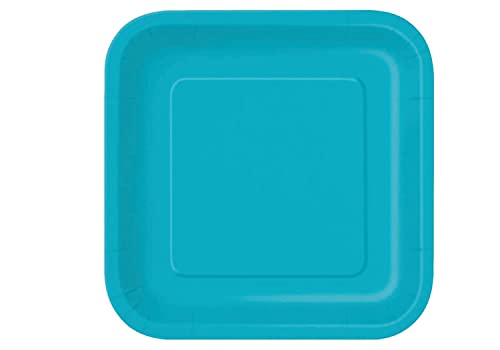Unique Solid Square Dessert Paper Plates, 7