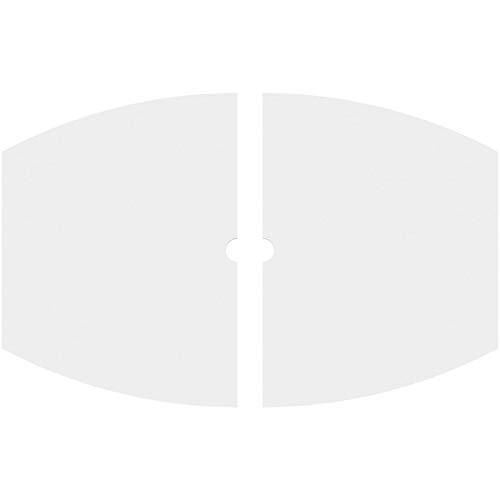Image of Ekena Millwork CMP20X13KY2-01000 Kailey Architectural Grade PVC Contemporary, Two Piece Urethane Ceiling Medallions 20 inchW x 13 3 /8 inchH x 1 inchID x 10 3 /4 inchC x 1 inchP
