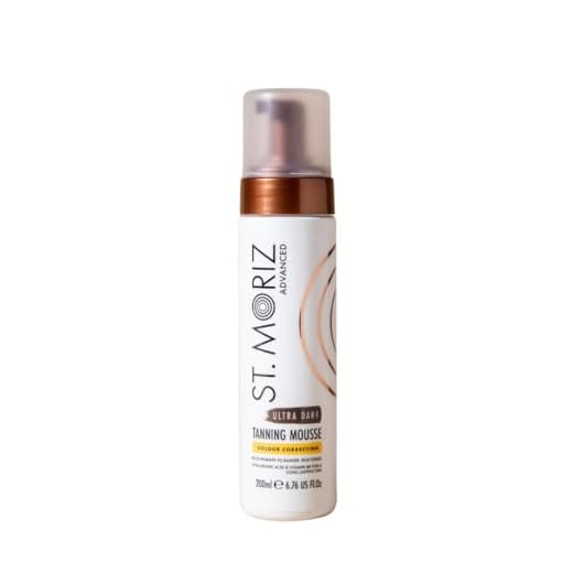 St. Moriz Advanced – Farbkorrigierendes Selbstbräunungsmousse Extra dunkle Bräune mit Hyaluronsäure und Vitamin B5 200ml