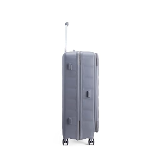 Image of American Tourister Bitbloc | Check-in Trolley Bag (79.5 cm) | 106 Ltrs | 360 8 Wheel Spinner | Hard Case | Recessed TSA Lock | 3 Years Global Warranty | Grey
