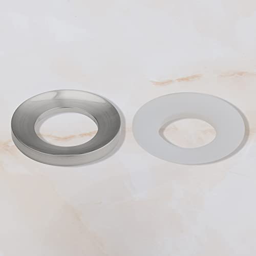 Bathroom Vessel Sink Mounting Ring Brushed Nickel Solid Brass Bathroom Vessel Sink Base Mounting Ring Bathroom Vessel Sink Gasket Glass Sink Base #TOP6
