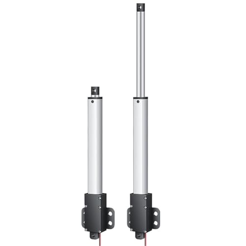 Actuador lineal de 12V y 30mm/s con motor de cepillo para automatización