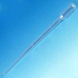 Globe Scientific LDPE Transfer Pipette 5 mL 0.5 mL Graduation Increments 1.8 mL Draw Volume NonSterile 500 pcs