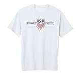 U.S Soccer Balogun #20 Adult Short-Sleeve Soccer Top, White/White, X-Large