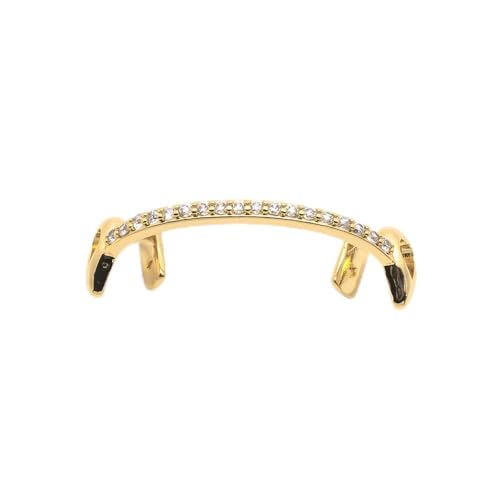 18K Gold Plated Grillz Open Face Bottom Mouth Teeth Grills Hip Hop Iced Out Diamond Grills for Your Teeth Grillz for Men and Women Rapper Costume