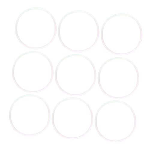 Cabilock 10PCS Leakproof Silicone Sealing Rings for Juicer and Blender White Kitchen Rings Prevents Leakage and Secure Sealing for Daily Use