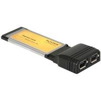 DeLOCK Adaptador de red Express Card auf 2x FireWire A, negro